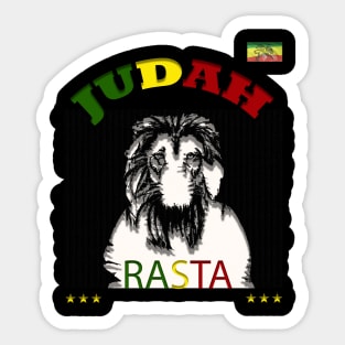 Judah Lion Rasta, Reggae Ethiopian Rastafari Jamaican Sticker